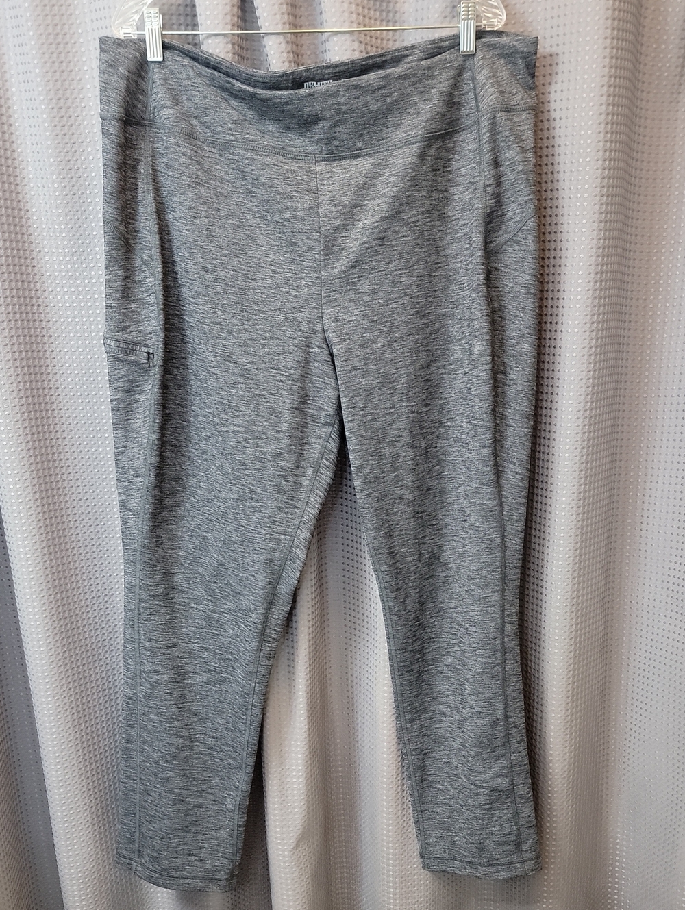 Duluth Trading Co Gray Heather Zippered Pocket Leggings Size XXL x 29